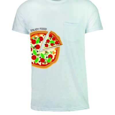 T-shirt taschino 100% cotone PIZZA