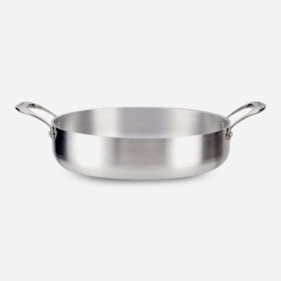 Tegame con 2 maniglie in fusione ottone d.24 cm