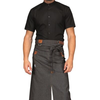 GREMBIULE BLACK JEANS 100 % COTTON