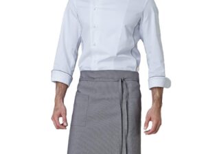 GREMBIULE tortora 20% cot. 76% polies. 4% elastan