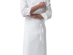 GREMBIULE bianco 100% cot.sanfor